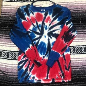Red/ blue Tye dye